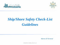 Ship and Shore Safety Checklist, PDF, Flashlight