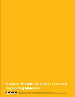 Page 45: Grade 4: Module 1A: Unit 2 Overview - Amazon Web Services€¦ · GRADE 4: MODULE 1A: UNIT 2: OVERVIEW ... Lesson 10 Writing to Explain: Drafting